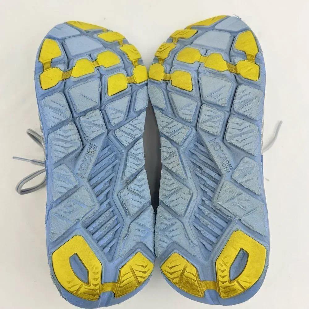 Hoka One One RICON Running Athletic Sneaker in Oyster Mushroom Nebulas Blue